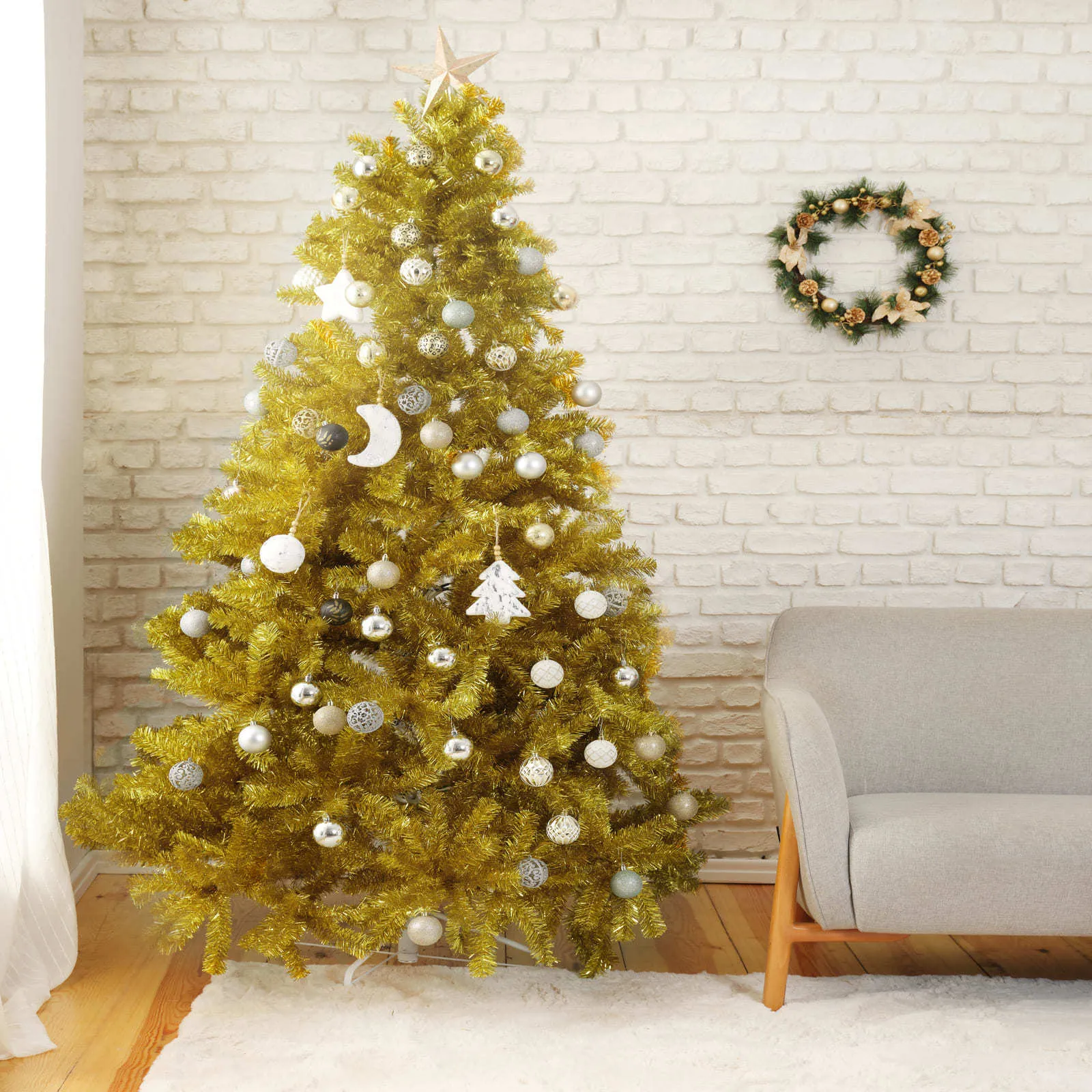 Sapin de Noël Karaca Golden de 210 cm - Image 2