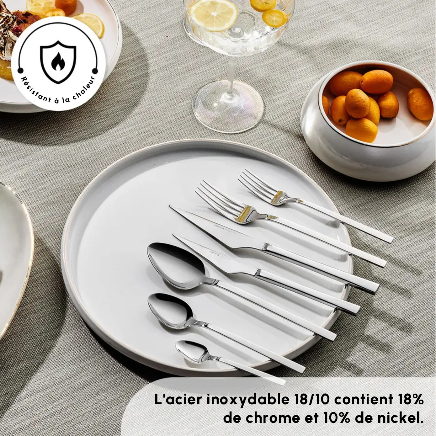 Service de couverts Karaca Sedir Elegance pour 12 personnes, 84 pièces - Image 6