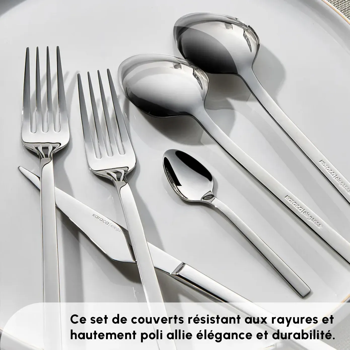 Service de couverts Karaca Sedir Elegance pour 12 personnes, 84 pièces - Image 8