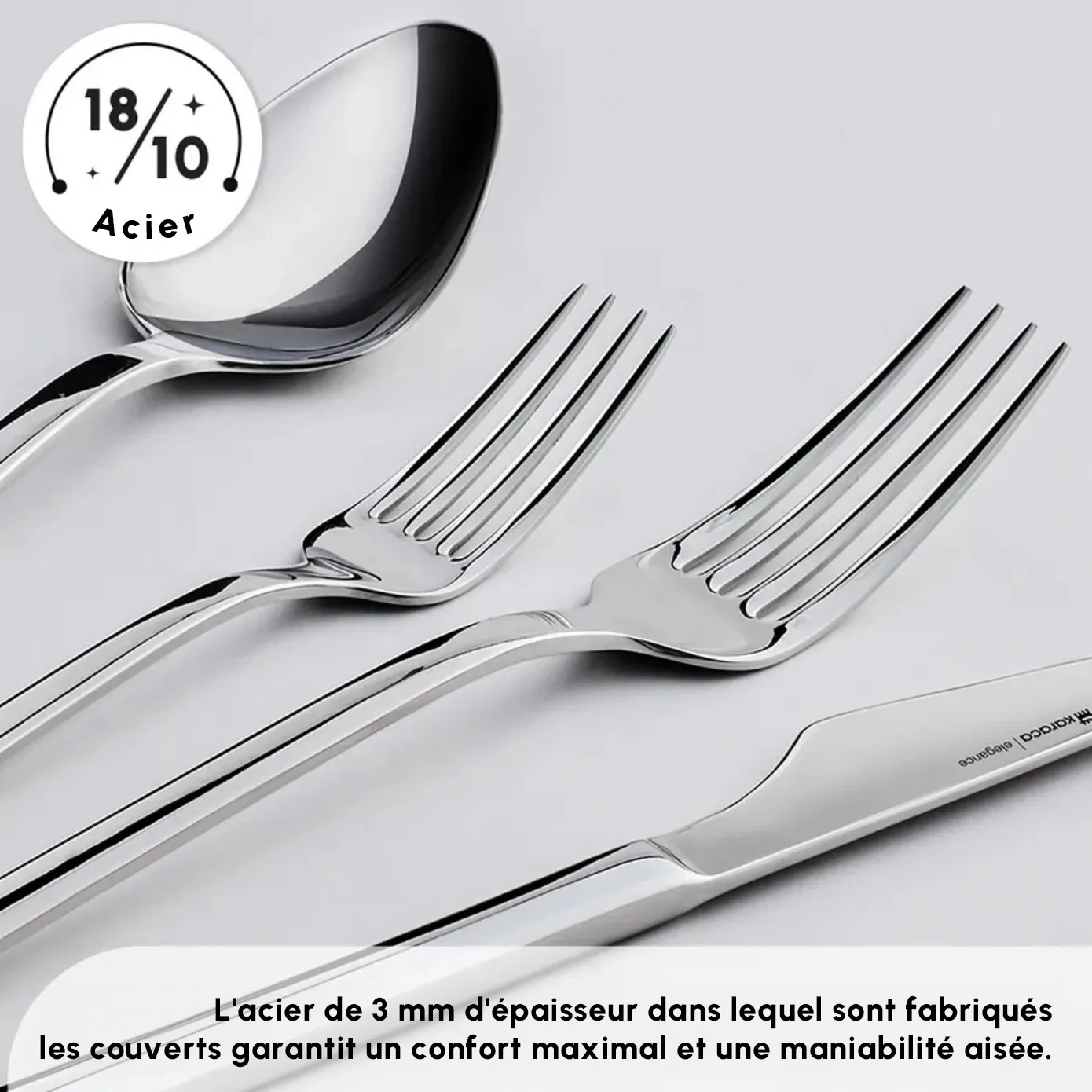 Service de couverts Karaca Sedir Elegance pour 12 personnes, 84 pièces - Image 9