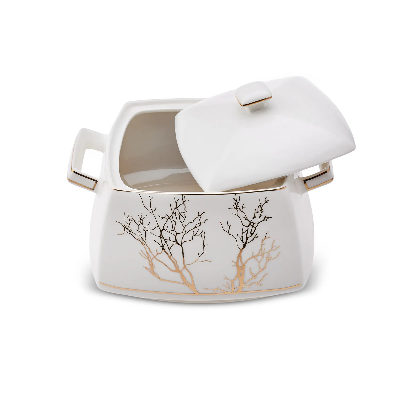 Service de table Karaca Autumn Cream pour 12 personnes, 60 pièces carrées/rectangulaires - Image 9