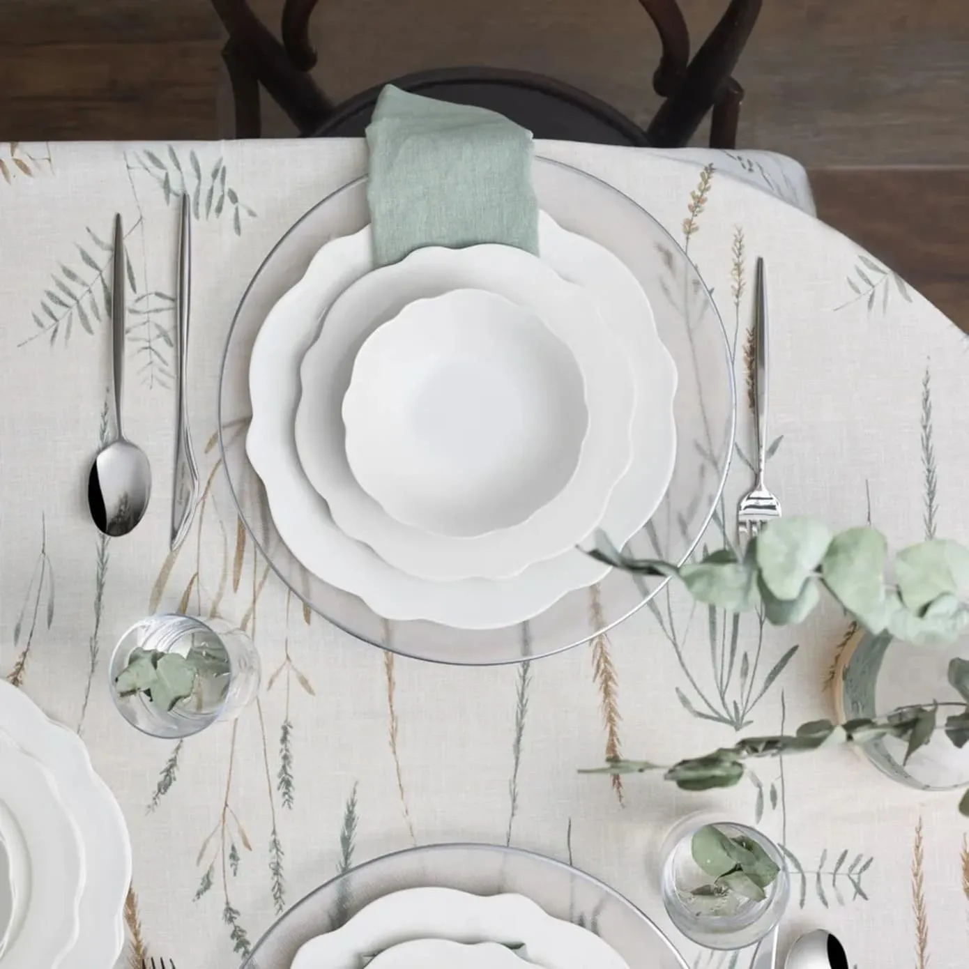 Service de table Karaca Daisy pour 4 personnes, 12 pièces, New Generation Bone, blanc - Image 3