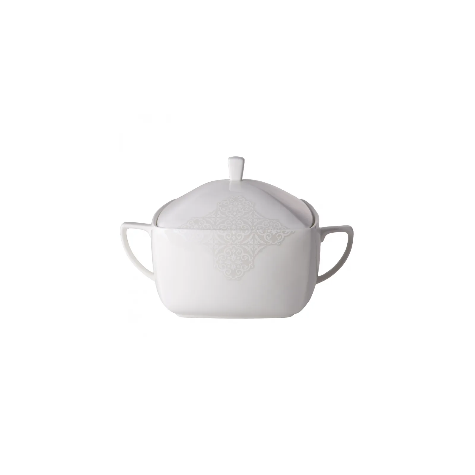Service de table Karaca Fine Pearl Valentina pour 12 personnes, 62 pièces carrées/rectangulaires - Image 3