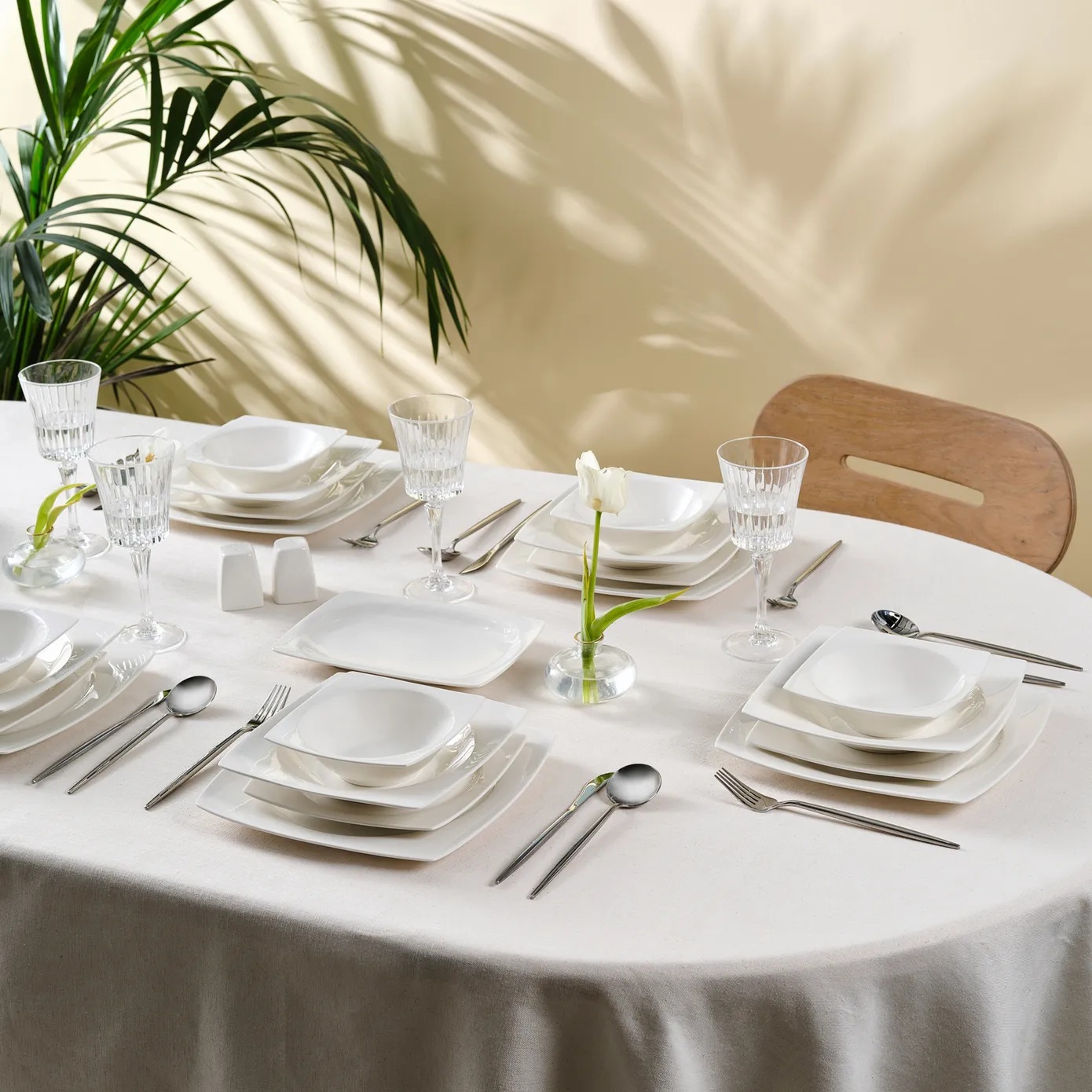 Service de table Karaca Jamie White pour 12 personnes, 52 pièces - Image 3