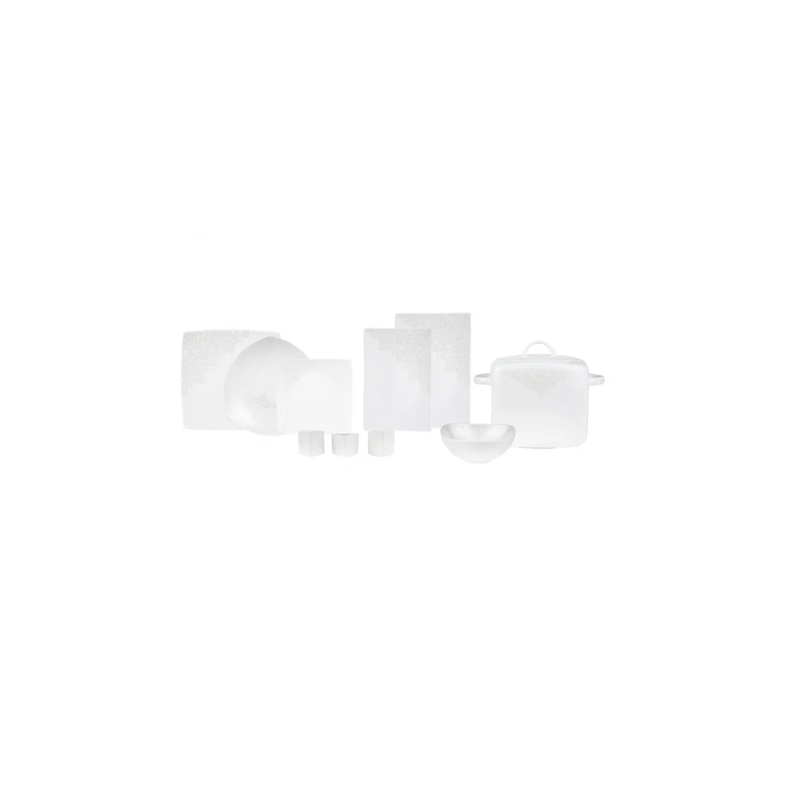 Service de table Karaca Seha pour 12 personnes, 60 pièces, couleur crème - Image 5
