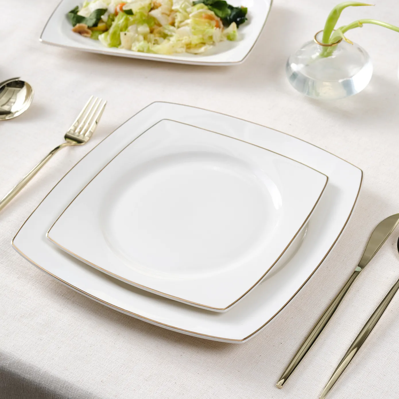 Service de table Karaca Vesta pour 12 personnes, 52 pièces, or - Image 6