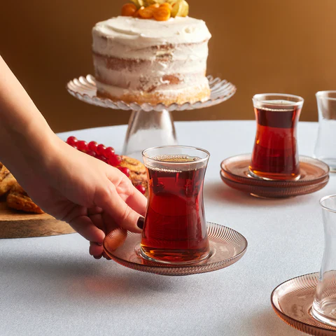 Service de Verres à Thé Karaca Juliet Mocha Mousse 12 Pièces pour 6 Personnes, 170 ml - Image 5