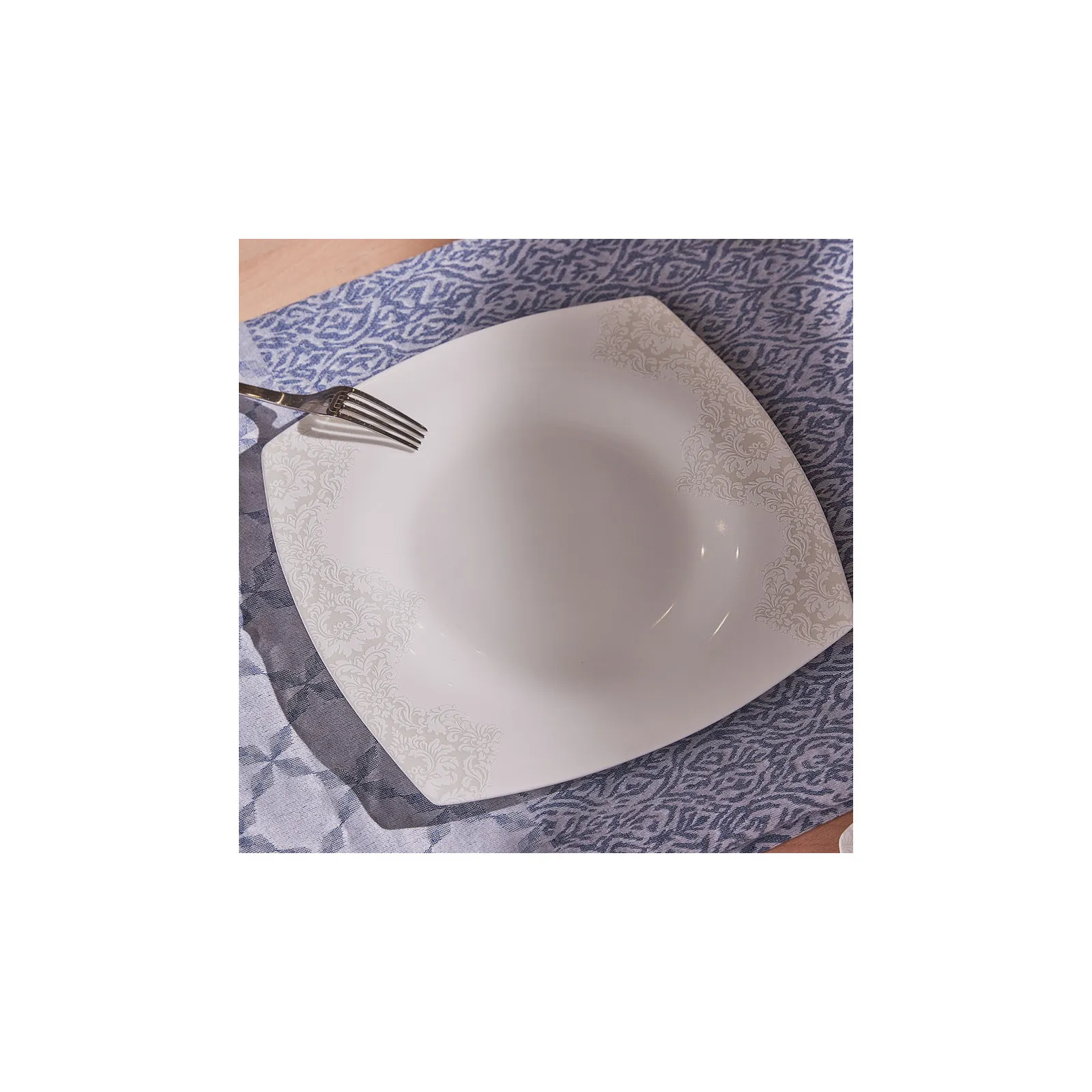 Service Petit Déjeuner Karaca Fine Pearl Helen, 26 pièces carrées/rectangulaires - Image 3