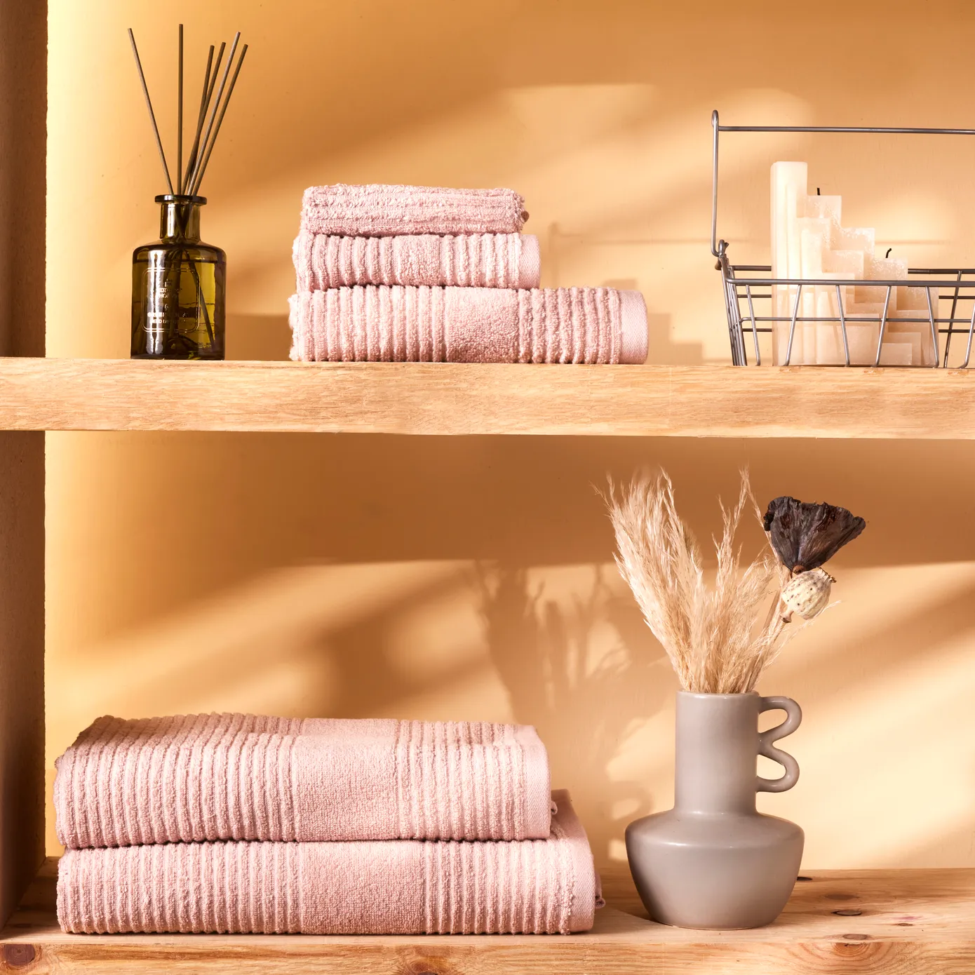 Serviette Karaca Home Daily Soft 100 % Coton, 30 x 50 cm, Beige - Image 3
