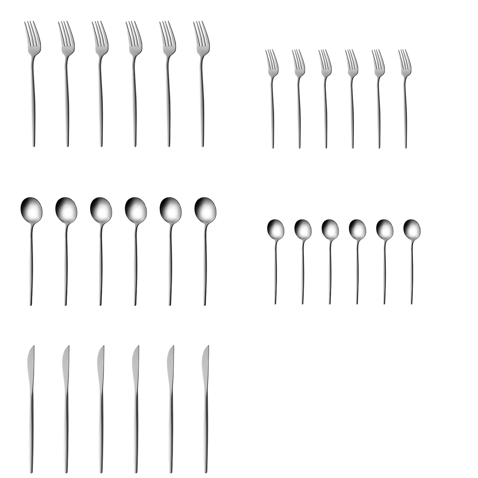 Set de Couverts Karaca Orion Platin 30 Pièces Pour 6 Personnes - Image 10