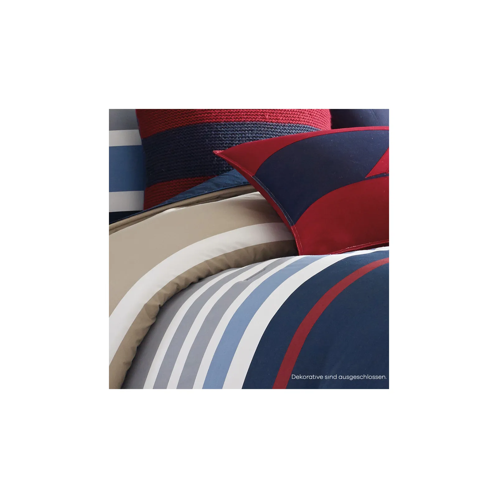 Set de Housse de Couette Nautica Bradford 1 Personne, 155x220, 80x80 - Image 8
