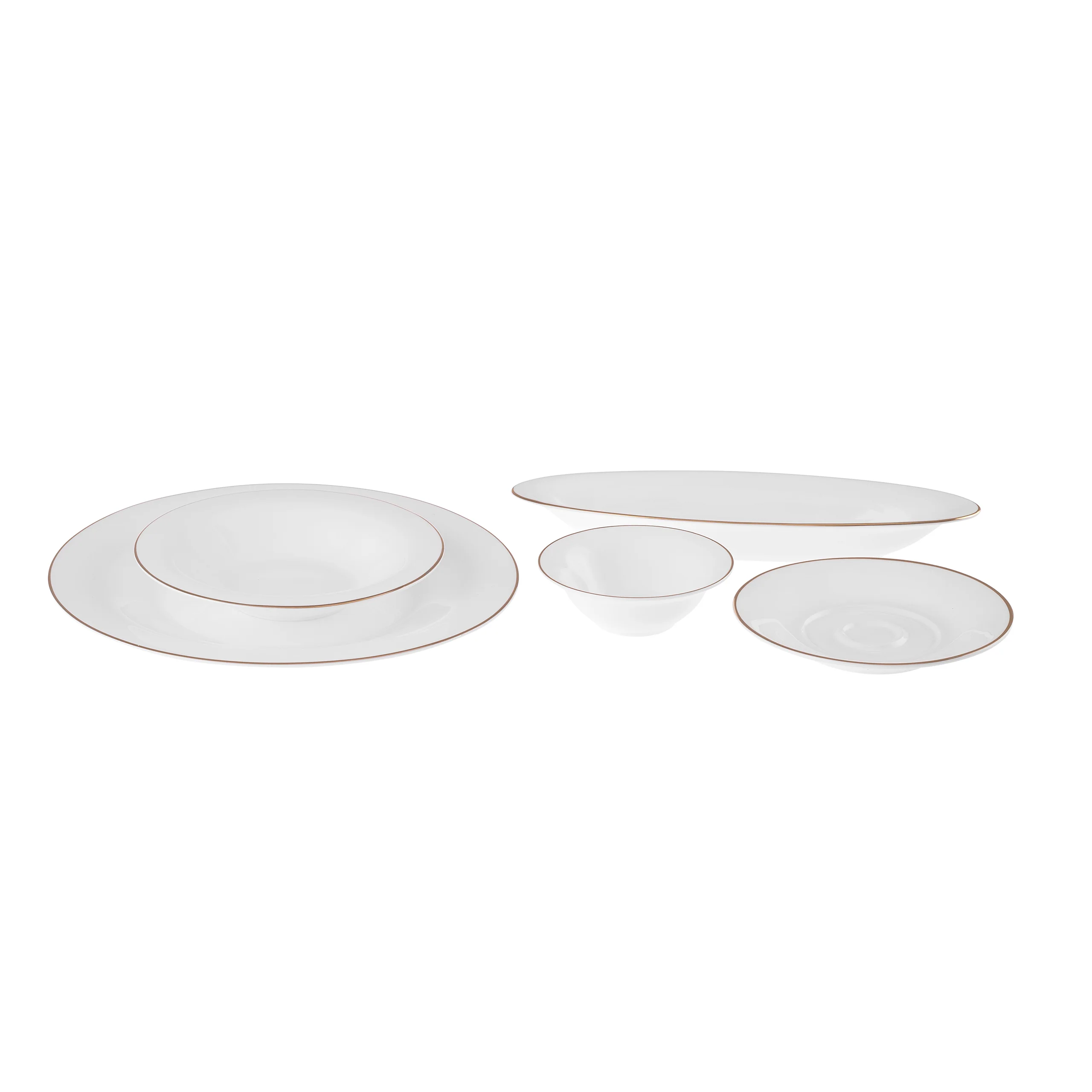 Set de Petit Déjeuner Karaca Fine Pearl New Fame pour 6 Personnes, 26 Pièces – Or - Image 4