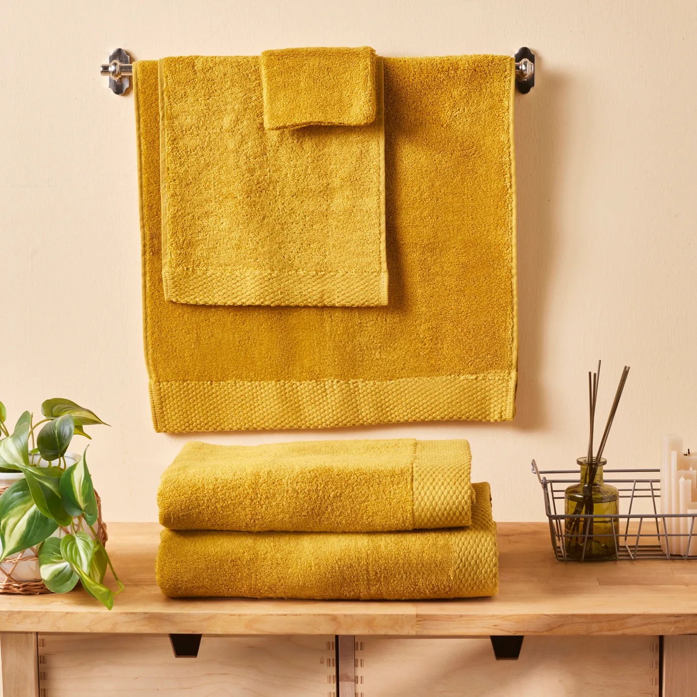 Set de Serviettes Karaca Chandler Moutarde Modal - Image 3