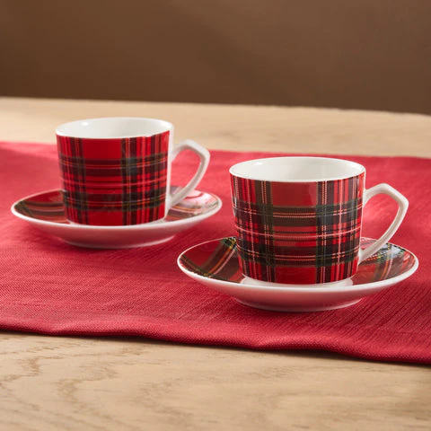Set de tasses à café Karaca Ekose V2, 2 personnes, 80 ml