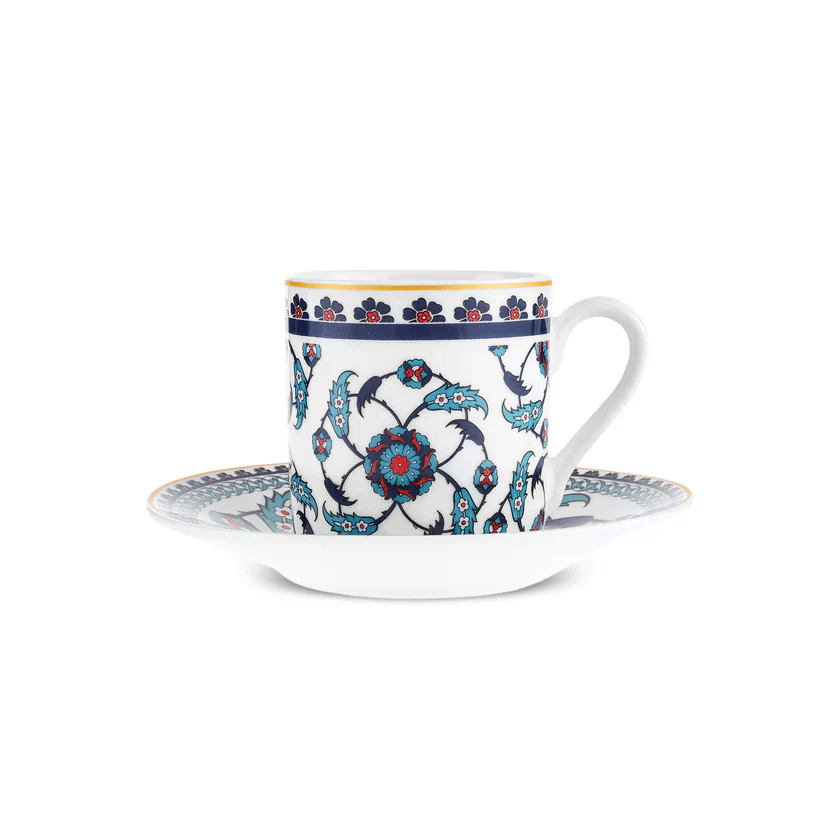 Set de Tasses à Café Karaca Rumi Pour 6 Personnes, 80 ml - Image 2