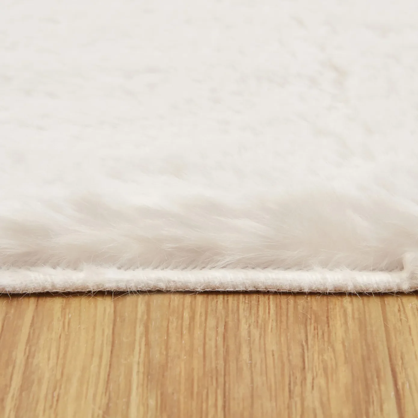 Tapis Kaşmir Halı 7/24 Cosy Premium blanc, 120x120 cm - Image 4