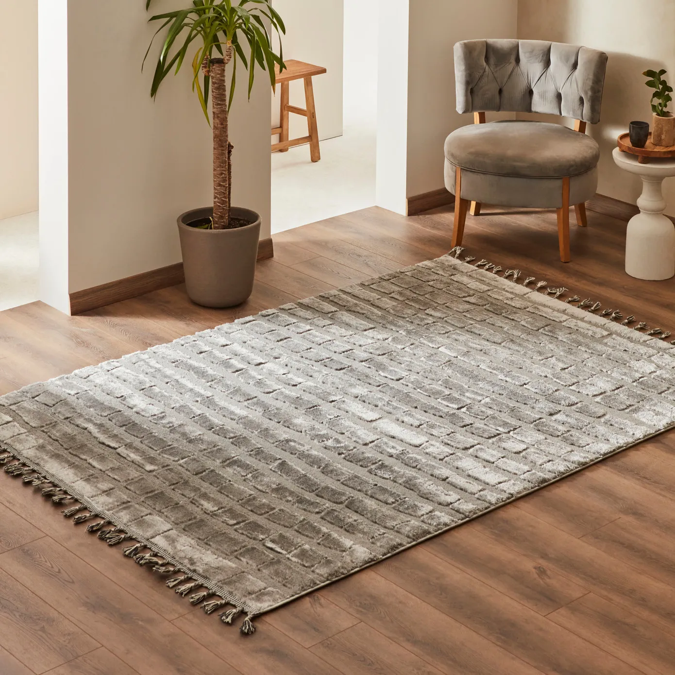 Tapis Kaşmir Halı 7/24 Moroccan Asma, 160x230 cm - Image 2