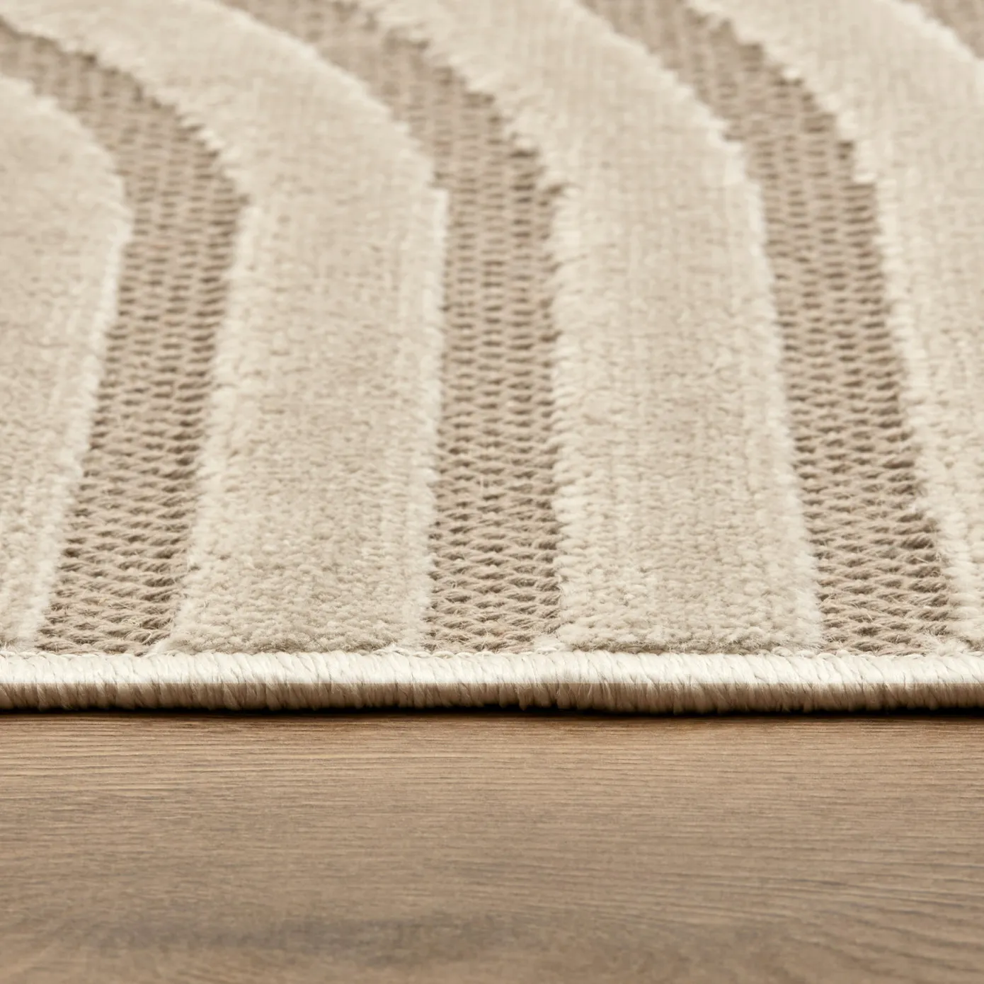 Tapis Kaşmir Halı 7/24 Scandinave Thor beige, 80x150 cm - Image 5