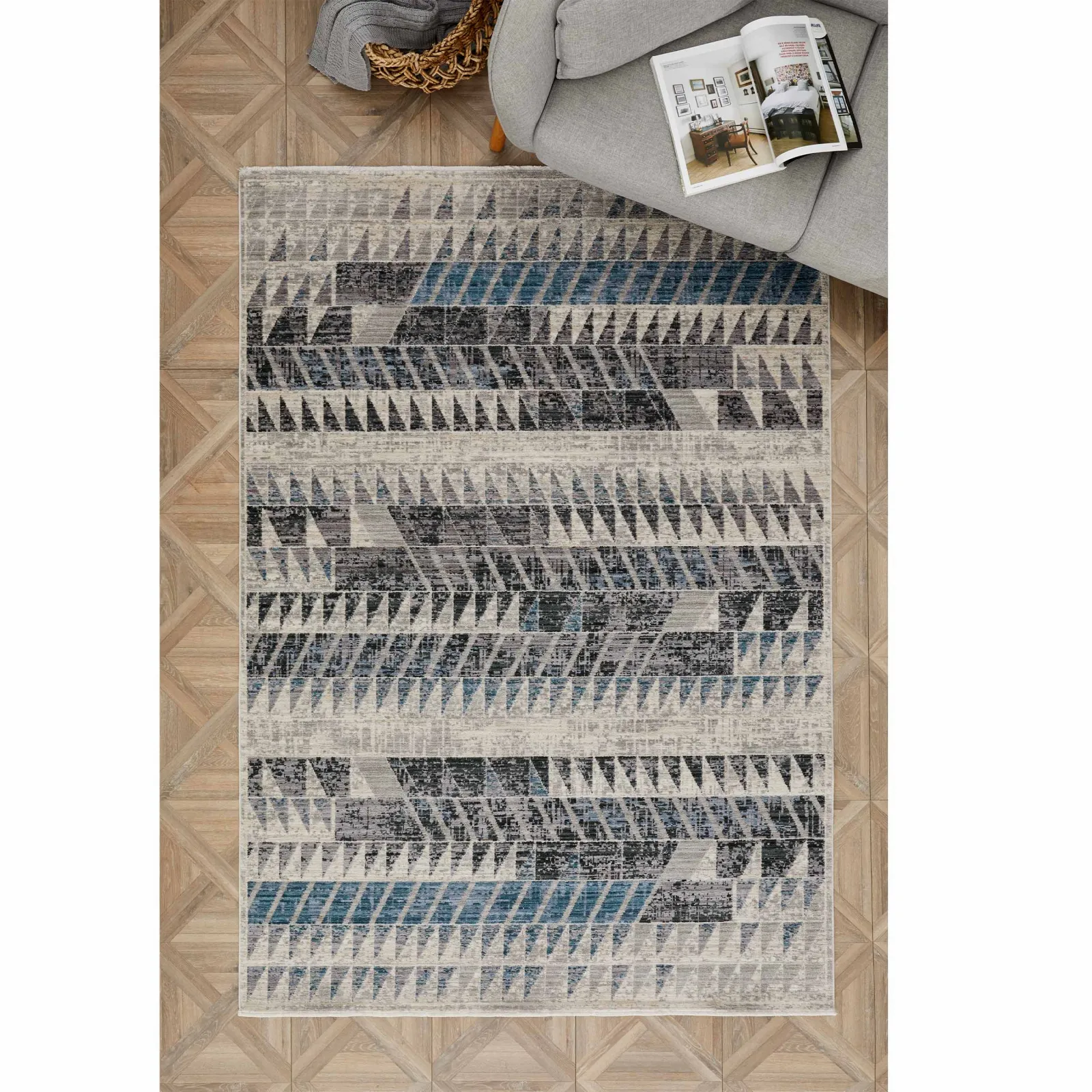 Tapis Kaşmir Halı Dogasever Dalaman animaux recyclé, 160 x 230 cm - Image 3