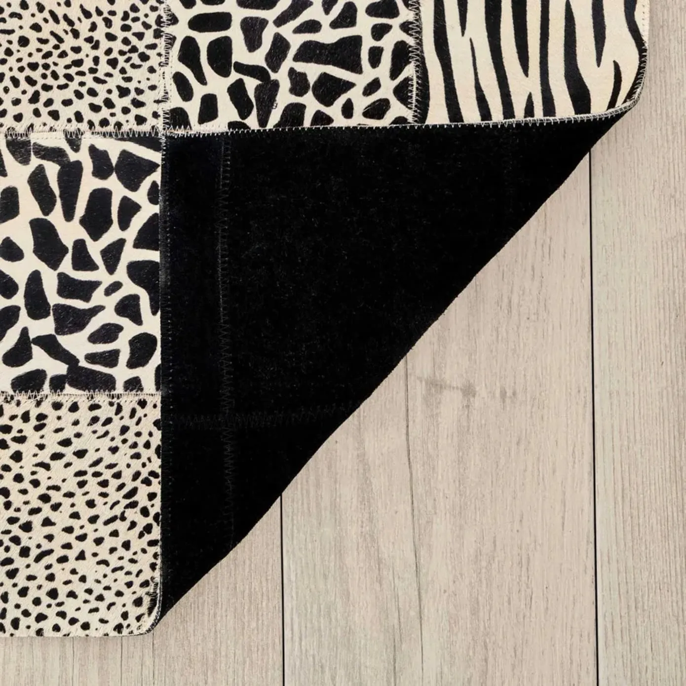 Tapis Kaşmir Halı Handmade Safari Patch, 120x180 cm - Image 5