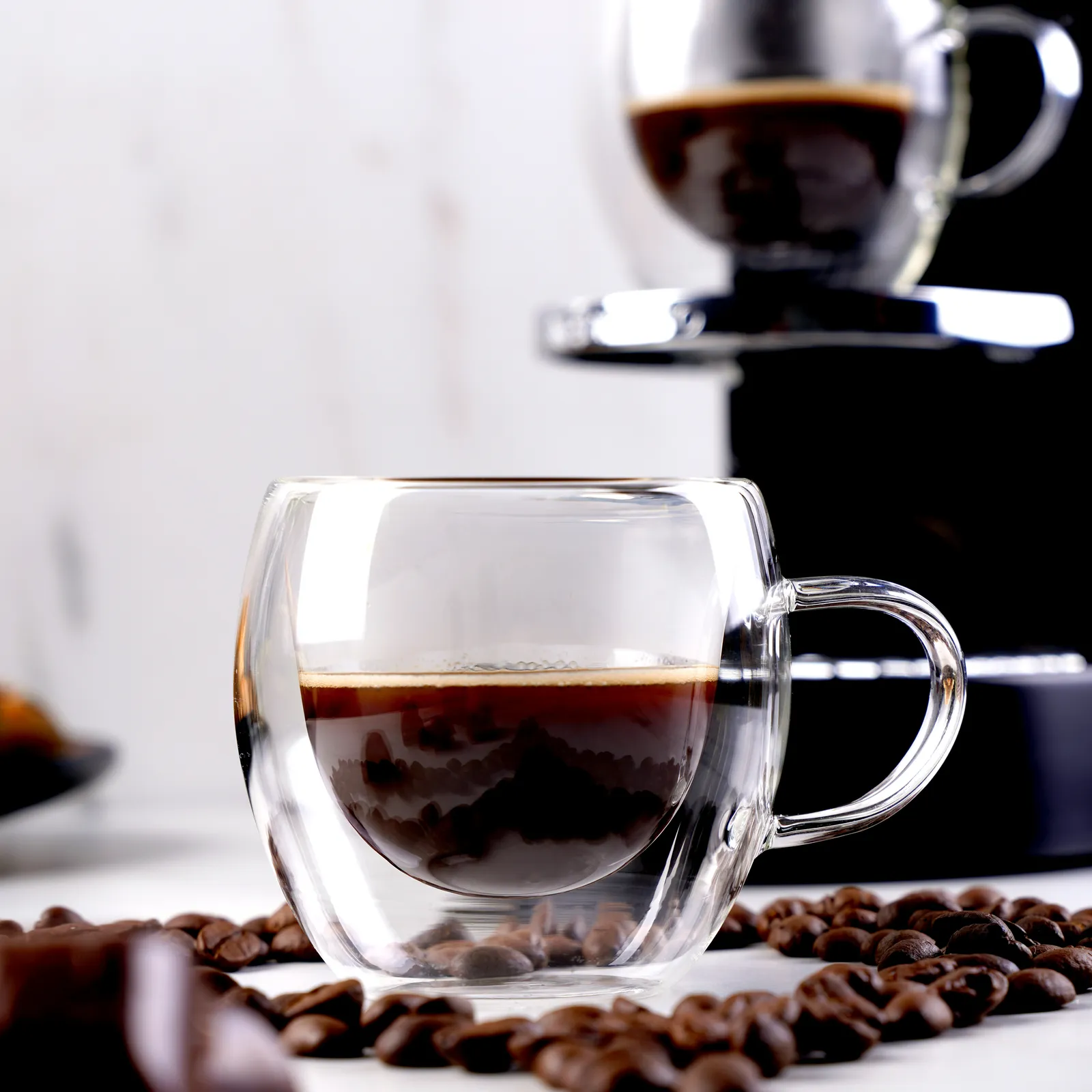 Tasses Karaca à double paroi en verre borosilicate avec anse pour 2 personnes, 150 ml - Image 8