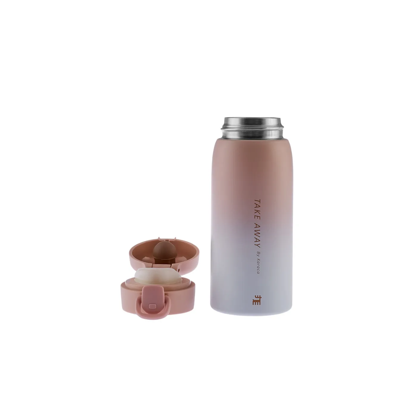 Thermos Karaca Skyfall étanche, acier, 350 ml, rose - Image 2