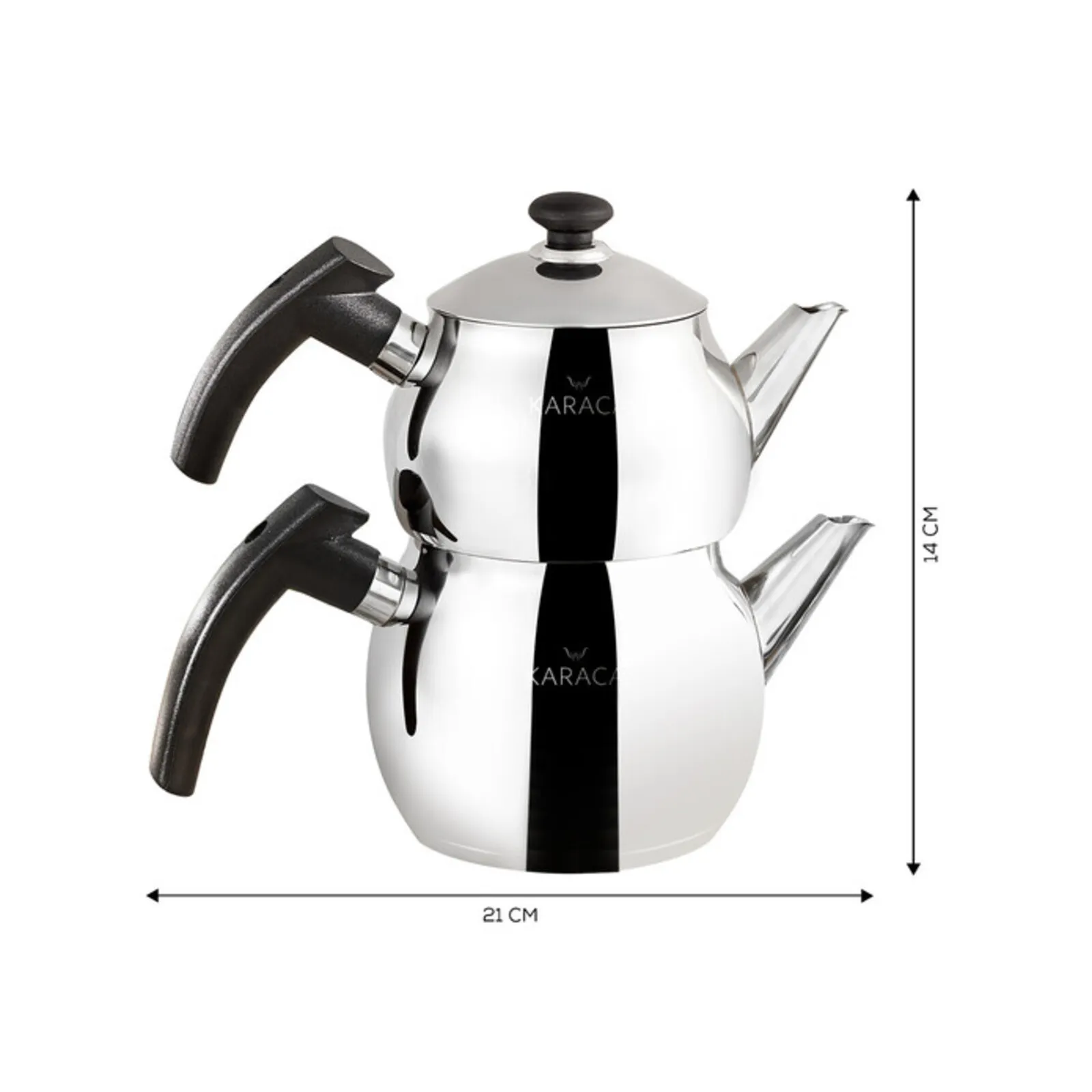 Théière et bouilloire Karaca Adelya petite taille, noir - Image 4