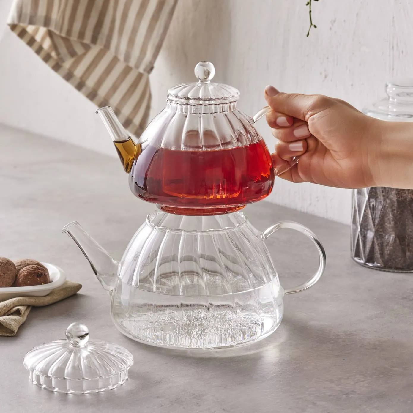 Théière et bouilloire Karaca Lori en verre - Image 4