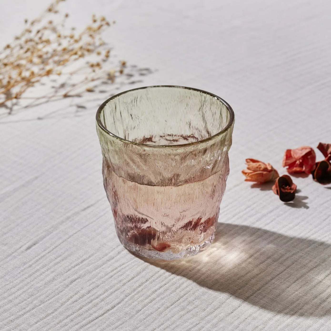 Verre à eau Karaca Glacier, 287 ml, rouge vert - Image 4